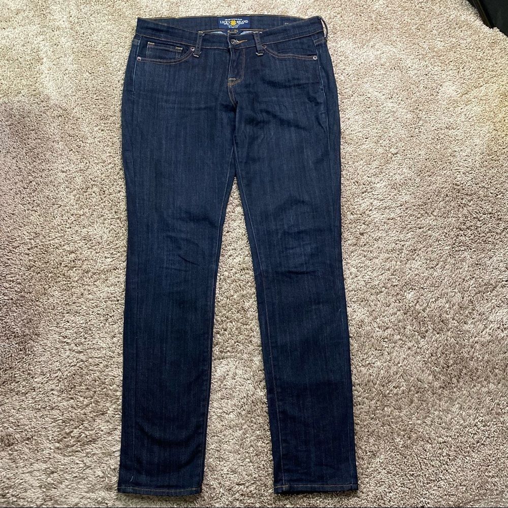 Lucky Brand Charlie Skinny Jeans Dark Denim 8 / 29 Regular